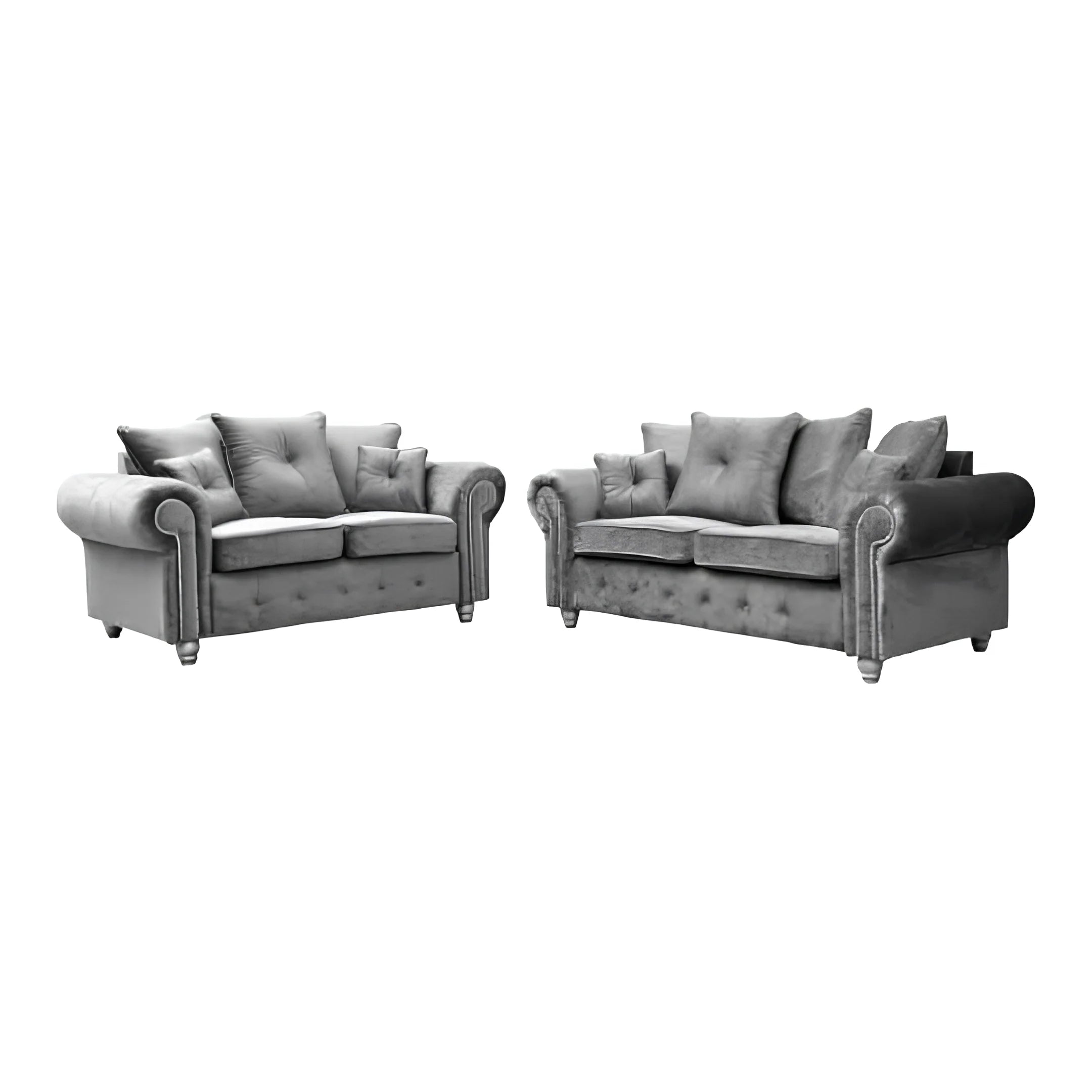 Ashwin Plush Velvet Sofa – Corner, 2 & 3 Seater, Thick Foam Cushions, Modern Luxury Sofa