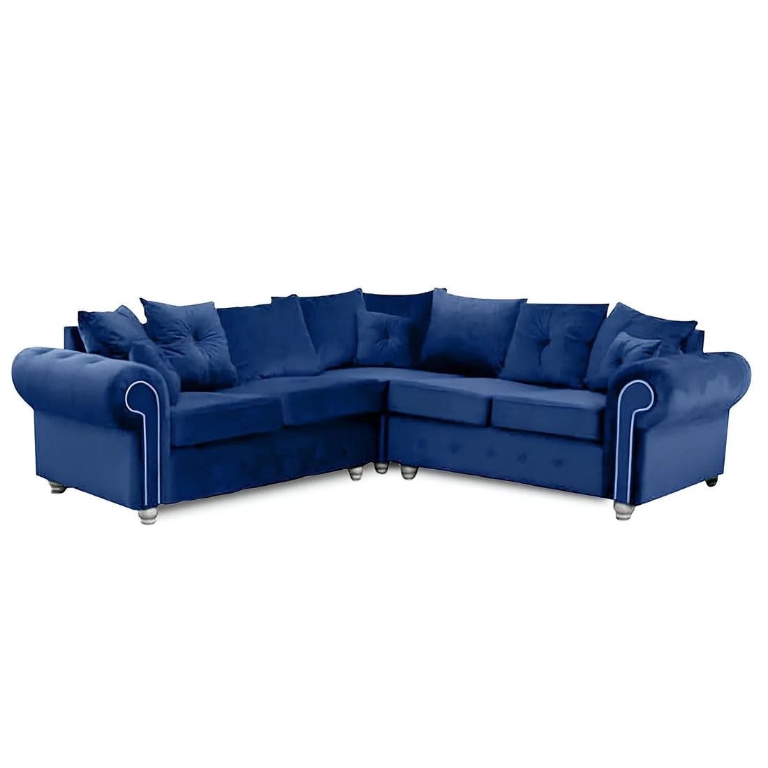 Ashwin Plush Velvet Sofa – Corner, 2 & 3 Seater, Thick Foam Cushions, Modern Luxury Sofa