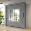 Sliding Mirror Door Wardrobe-Nicole 180 cm