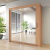 Sliding Mirror Door Wardrobe-Milan 120 cm