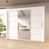 Sliding Mirror Door Wardrobe-Lyon 120 cm