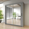 Sliding Mirror Door Wardrobe-Milan 100 cm