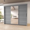 Sliding Mirror Door Wardrobe-Lyon 120 cm