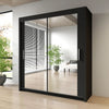 Sliding Mirror Door Wardrobe-Milan 120 cm
