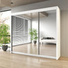 Sliding Mirror Door Wardrobe-Milan 203 cm