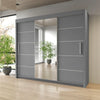 Sliding Mirror Door Wardrobe-Oslo 250 cm