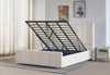 Plush Velvet Wing Ottoman Storage Bed