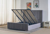 Plush Velvet Wing Ottoman Storage Bed
