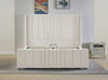 Plush Velvet Wing Ottoman Storage Bed