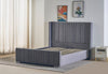 Plush Velvet Wing Ottoman Storage Bed