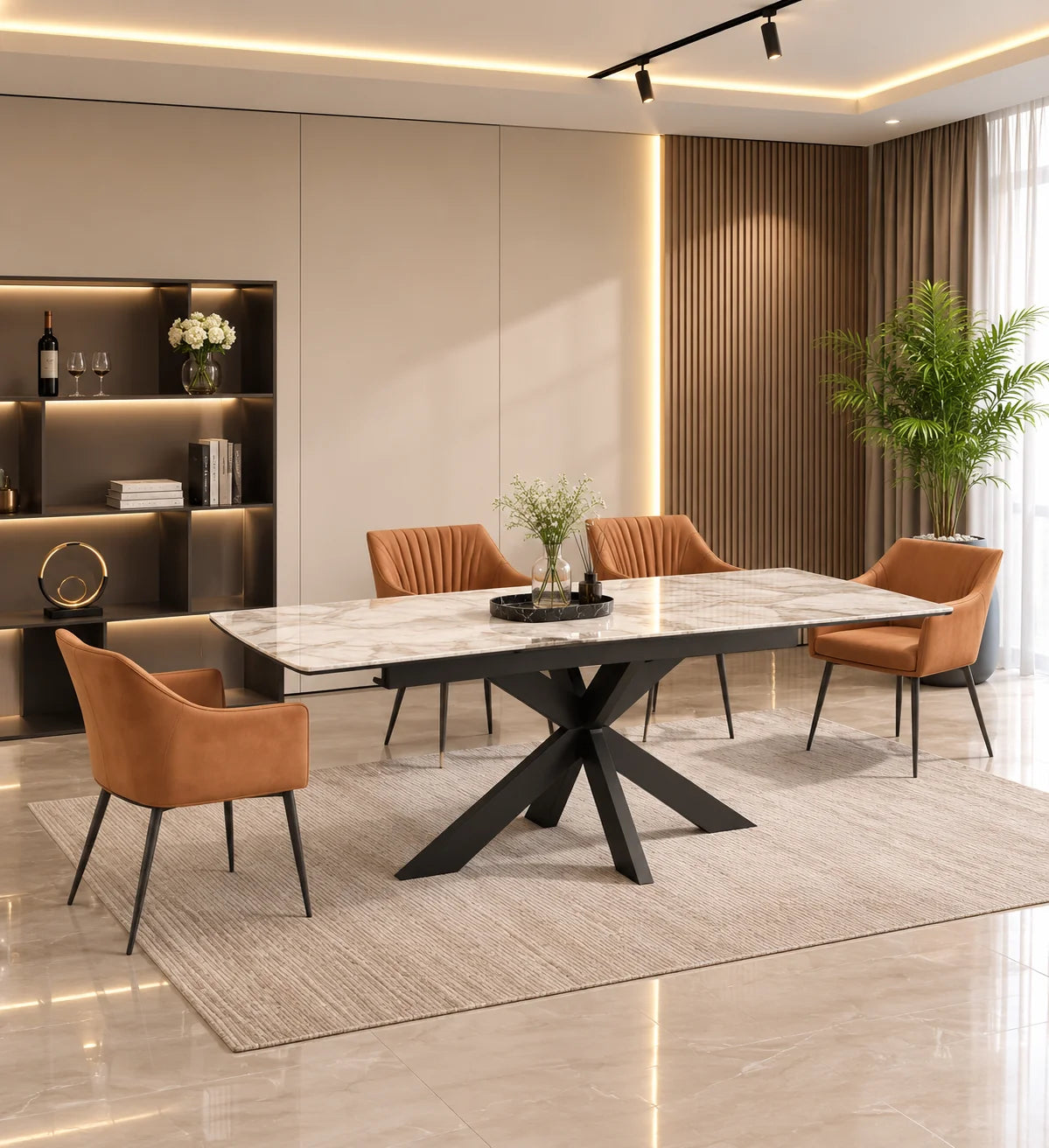Verona Extendable Sintered Stone Dining Table – Modern Luxury Expandable Table