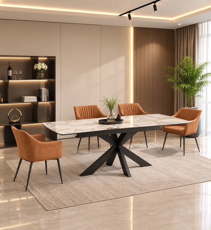 Verona Extendable Sintered Stone Dining Table – Modern Luxury Expandable Table